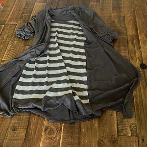 Super cute cotton dress with built-in cardigan